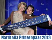 Narrhalla Prinzenpaar 2013: Prinz Manuel I. (Di Nardo) und Prinzessin Astrid I. (Dengler) (©Foto: Ingrid Grossmann)